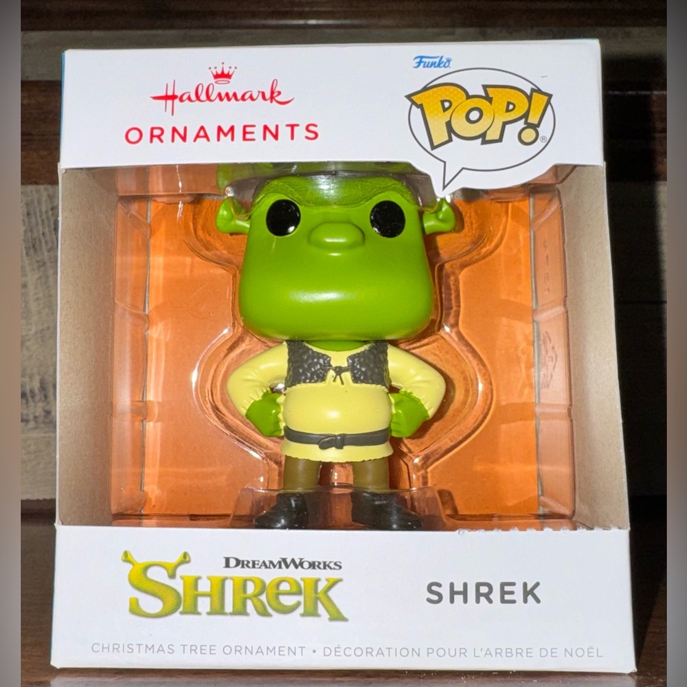 Cute 🥰 Hallmark Funko Pop Shrek Christmas Tree Ornament New In Box